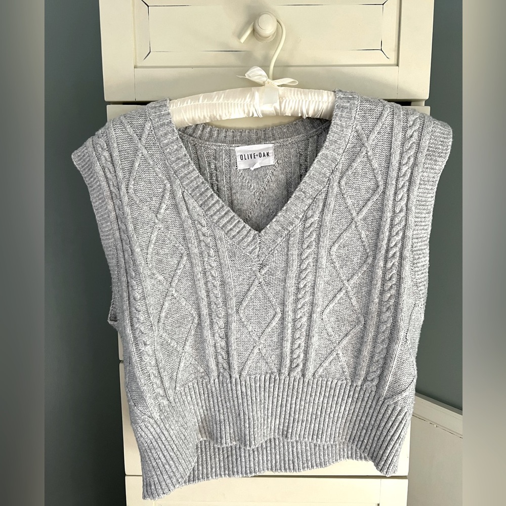 Olive + Oak Grey Sweater Vest